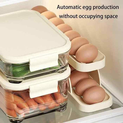 Smart Rolling Egg Holder for Fridge