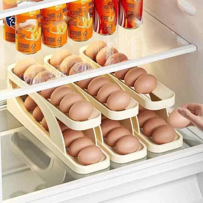 Smart Rolling Egg Holder for Fridge