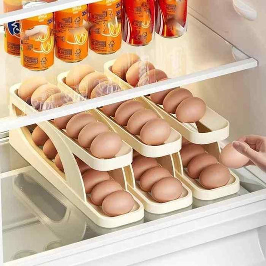 Smart Rolling Egg Holder for Fridge