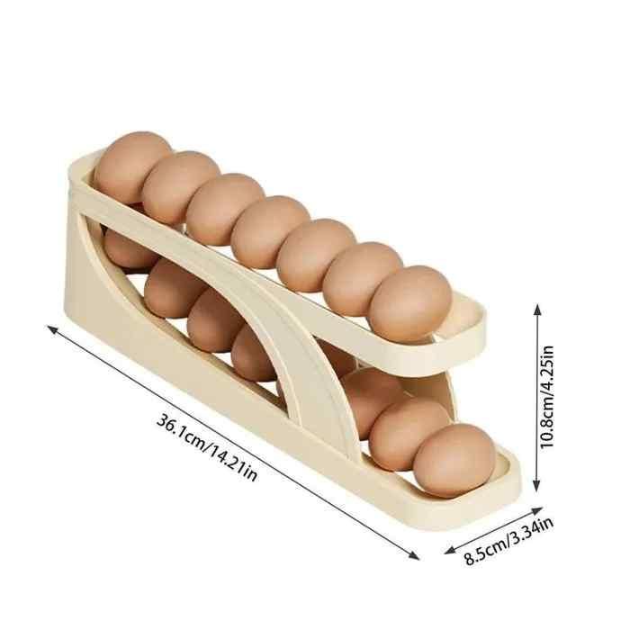 Smart Rolling Egg Holder for Fridge